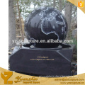 large black marble floating fountain for garden decoration